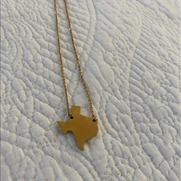 Texas Gold Necklace Dainty - Picture 2 of 4